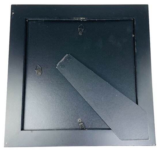 Vintage Floral Needlepoint Cross Stitch Flower Wall Art Decor Black Frame u - Picture 4 of 5